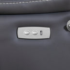 Zero Gravity Power Recliner, 139° Recline, Massage & Heating, USB Port, Phone Holder, Eco Leather, OKIN Motor