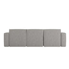 4-Piece Modular Sectional Sofa - Contemporary with Ottoman, Pocket Spring Core, Solid Wood Frame, 300 lbs Per Seat, Configurable