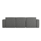 4-Piece Modular Sectional Sofa - Contemporary with Ottoman, Pocket Spring Core, Solid Wood Frame, 300 lbs Per Seat, Configurable