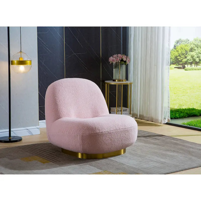 Velvet Swivel Accent Chair - High-Density Foam Seat - 360° Rotation - Modern Style - 4 Colors Available - Living Room Bedroom Office