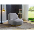 Velvet Swivel Accent Chair - High-Density Foam Seat - 360° Rotation - Modern Style - 4 Colors Available - Living Room Bedroom Office