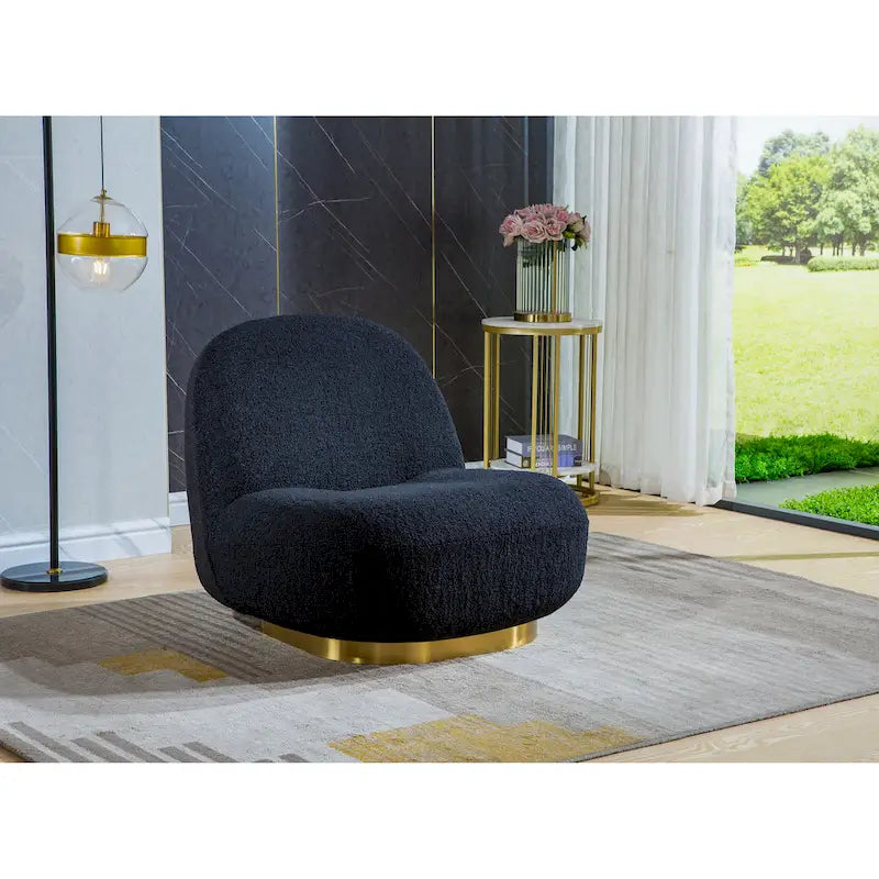 Velvet Swivel Accent Chair - High-Density Foam Seat - 360° Rotation - Modern Style - 4 Colors Available - Living Room Bedroom Office