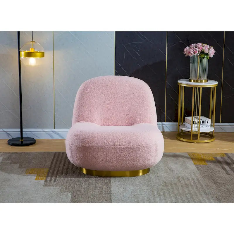 Velvet Swivel Accent Chair - High-Density Foam Seat - 360° Rotation - Modern Style - 4 Colors Available - Living Room Bedroom Office