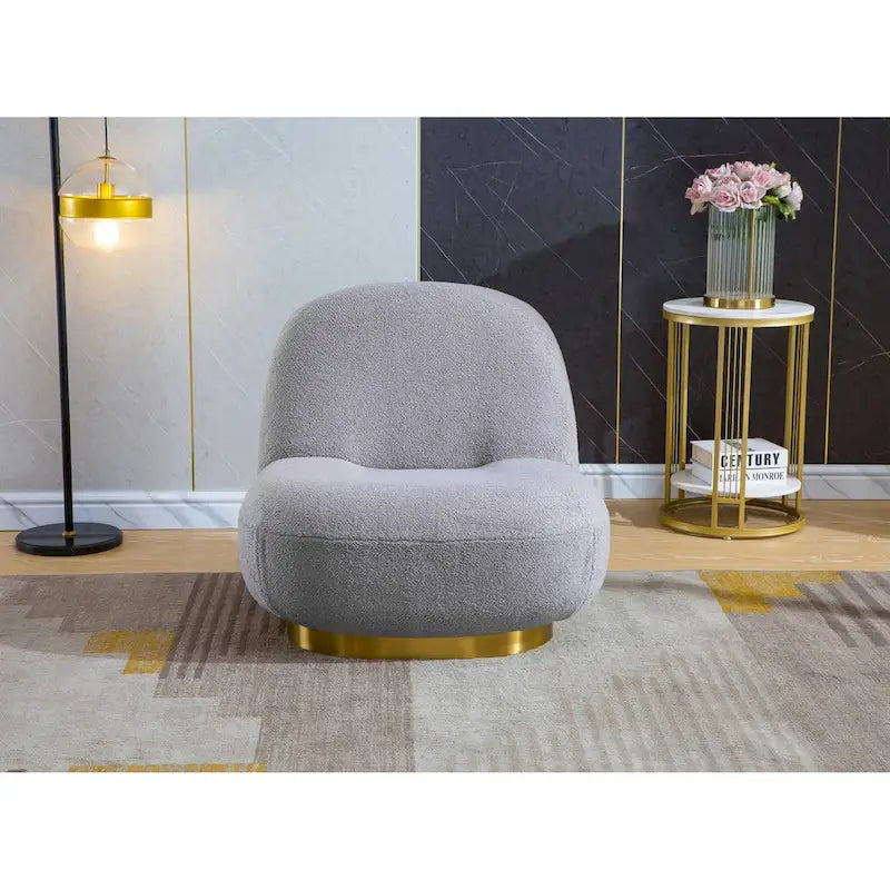 Velvet Swivel Accent Chair - High-Density Foam Seat - 360° Rotation - Modern Style - 4 Colors Available - Living Room Bedroom Office