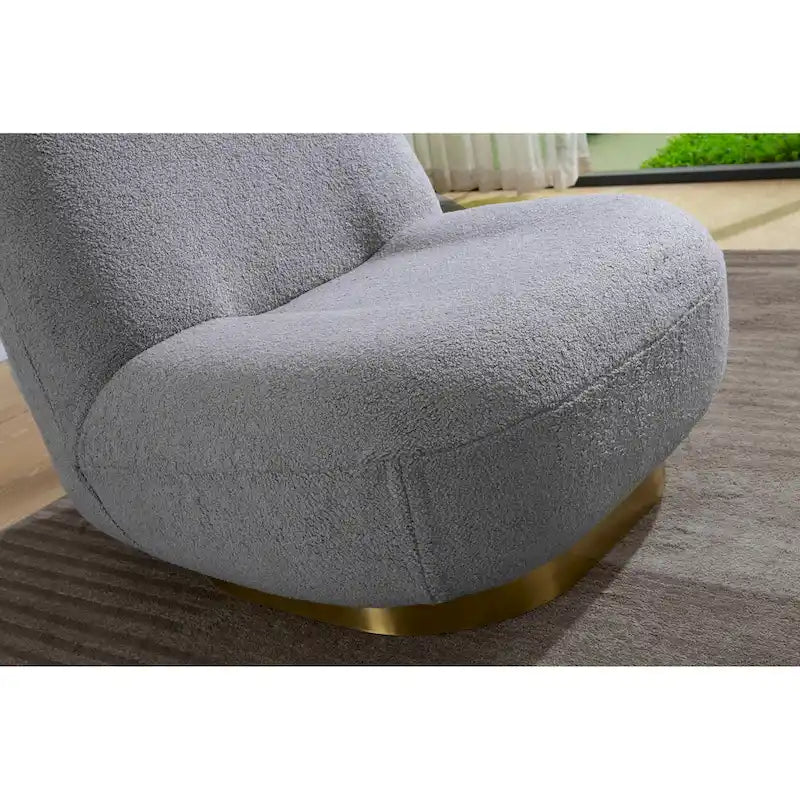 Velvet Swivel Accent Chair - High-Density Foam Seat - 360° Rotation - Modern Style - 4 Colors Available - Living Room Bedroom Office