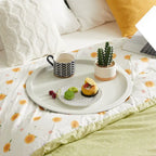 Round Metal Side Table - Removable Tray Top, Anti-Rust Waterproof, 19.7" H x 18.5" D, 50 lbs Capacity, Indoor/Outdoor, 7 Colors