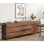 WAMPAT Storage Cabinet, 3 in 1 Modern Sideboard