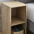 Storage Cube Shelf - 24" W x 12" H x 12" D Particle Board Organizer, Easy Assembly, Multiple Colors - Minimalist Bedroom Living Room Furniture