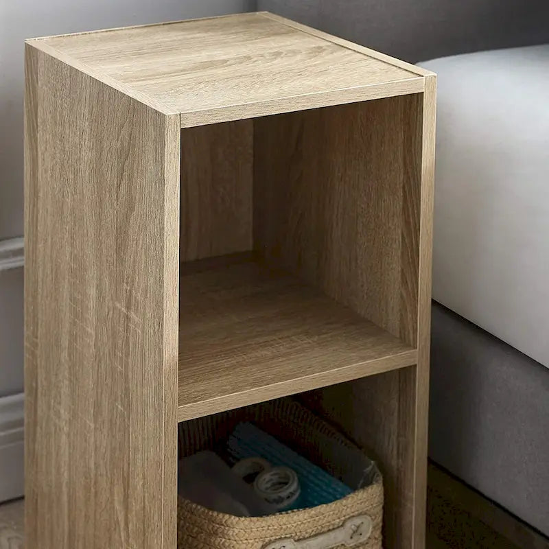 Storage Cube Shelf - 24" W x 12" H x 12" D Particle Board Organizer, Easy Assembly, Multiple Colors - Minimalist Bedroom Living Room Furniture