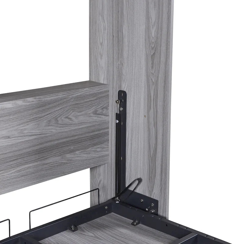 Wood Murphy Bed can be Folded into a Cabinet