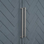 60" Wide Sideboard Cabinet - 3-Door Storage with Adjustable Shelves, Pine Veneer Finish, MDF Construction, Rustic Charm