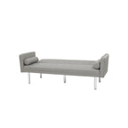 Convertible Futon Sofa Bed - Mid-Century Loveseat Sleeper with Tufted Back & Wood Legs for Living Room, Apartment, Office