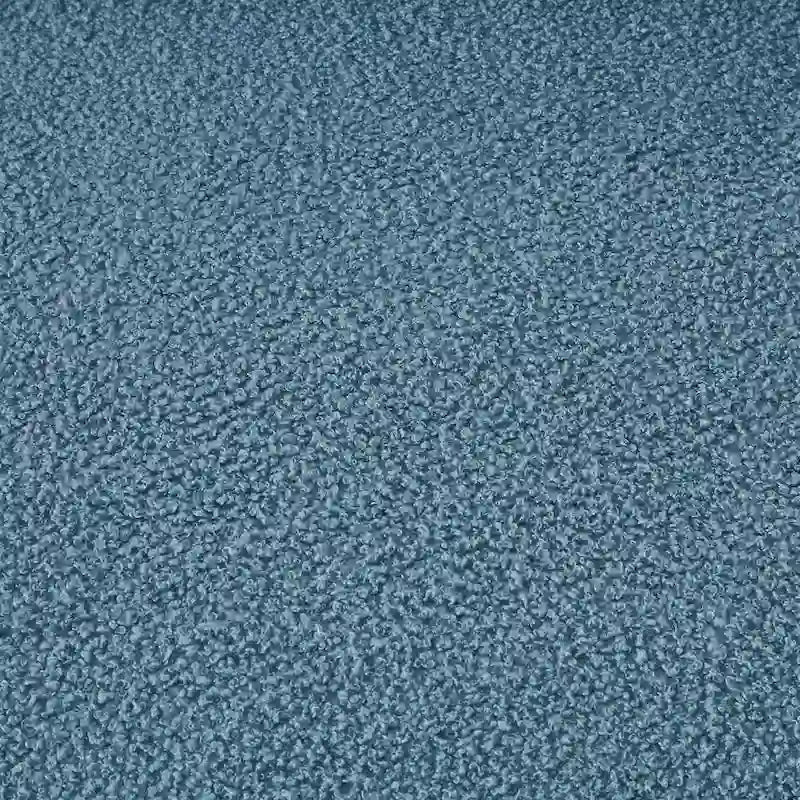 94" 3-Seat Teddy Fabric Sofa, 900 LBS Capacity, Curved Arms, Removable Cushions, White, Eucalyptus Wood Frame, Modern