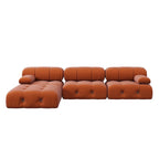104" L-Shaped Sectional Sofa with Reversible Chaise, Velvet Modular Couch, 4-Seat Living Room Furniture