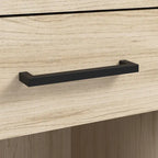 Modern End Table with Drawer & Shelf, 50 LBS Capacity, Ball-Bearing Slides, Steel Feet, 3.9" Robot Vacuum Clearance