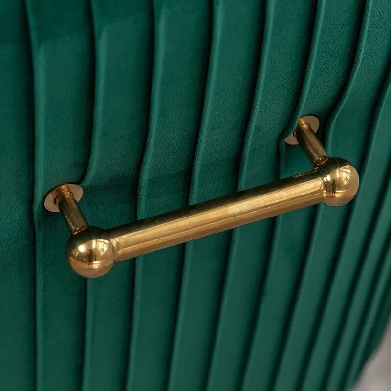 Velvet Dining Chairs Set of 8, Modern Glam Tufted Chairs with Gold Accents, 250 lbs Capacity Each