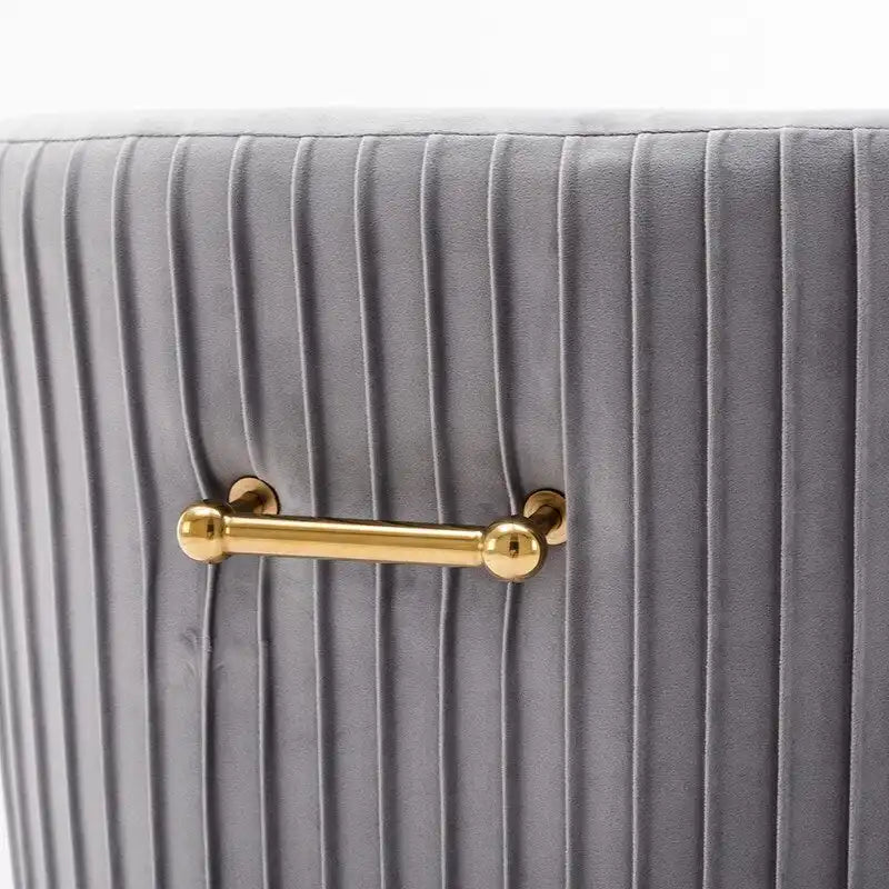 Velvet Dining Chairs Set of 8, Modern Glam Tufted Chairs with Gold Accents, 250 lbs Capacity Each