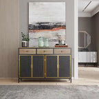 Modern Buffets Sideboard with Top Drawers, Freestanding Sideboard Storage Cabinet