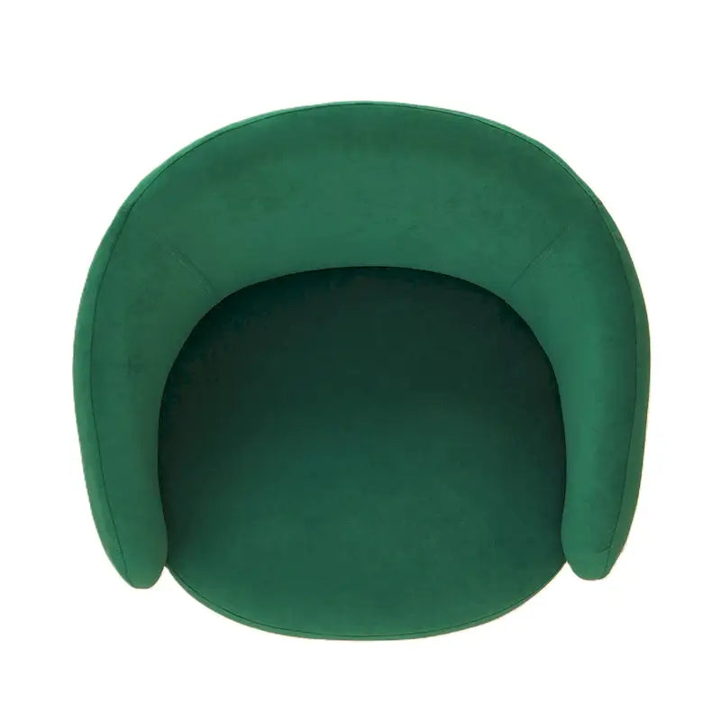 Mid-Century Barrel Back Accent Chair - Velvet Upholstery - Metal Legs - 28.74"W x 26.77"D x 28.35"H - Dense Foam - Easy Assembly - Multiple Colors