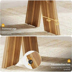 71" Farmhouse Dining Table for 6-8 People, Rectangular Wood Kitchen Table, 200 lbs Capacity