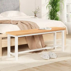 Industrial Dining Benches Set of 2, 38.6"L Wood & Steel Bench, 250 lbs Capacity, Rustic Style