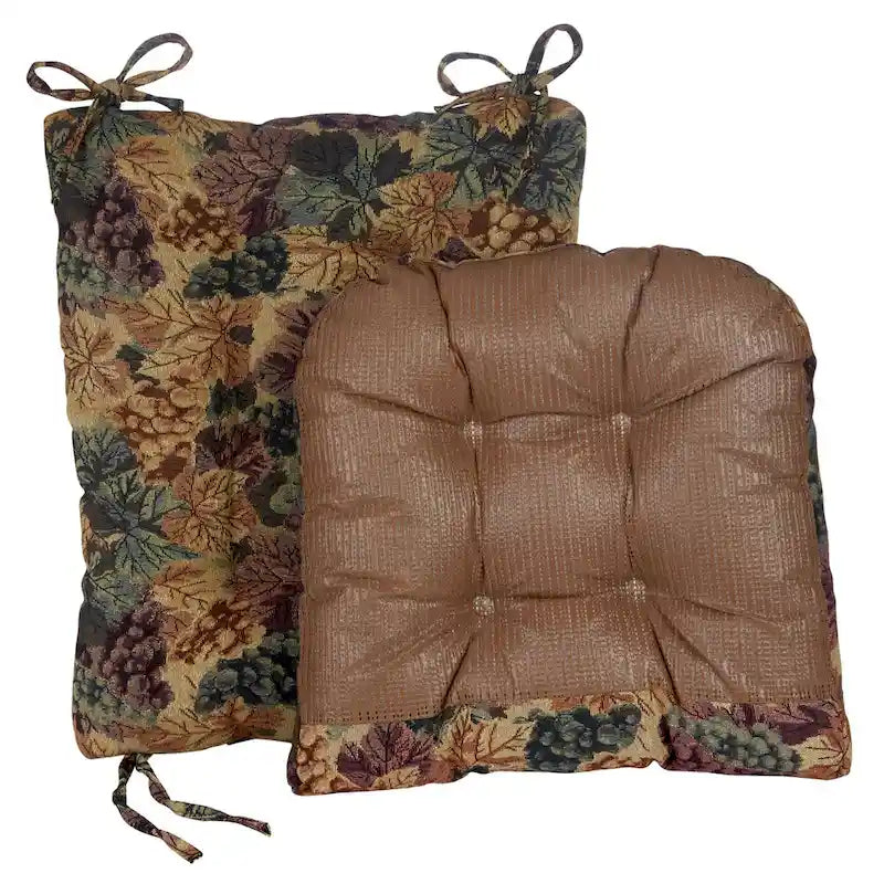 Jumbo Rocking Chair Cushion Set - 17x17x3" Seat & 20x17x3" Back - Multi-Colored Polyester Cotton Blend - Indoor Use