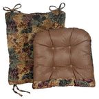 Jumbo Rocking Chair Cushion Set - 17x17x3" Seat & 20x17x3" Back - Multi-Colored Polyester Cotton Blend - Indoor Use