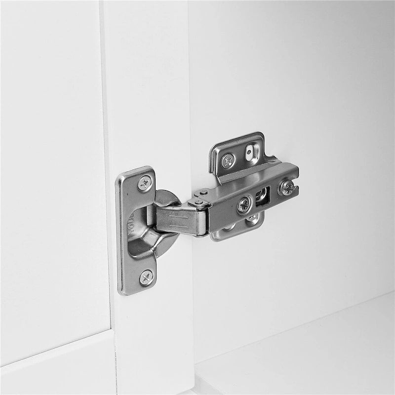 Tall Wide Storage Cabinet - 2 Doors - 3 Drawers + 1 Cabinet - Adjustable Shelf - MDF - Waterproof - Anti-Tip - Metal Hardware - 3 Tiers - Multi-Purpose Bathroom