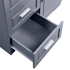 Tall Wide Storage Cabinet - 2 Doors - 3 Drawers + 1 Cabinet - Adjustable Shelf - MDF - Waterproof - Anti-Tip - Metal Hardware - 3 Tiers - Multi-Purpose Bathroom