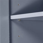 Tall Wide Storage Cabinet - 2 Doors - 3 Drawers + 1 Cabinet - Adjustable Shelf - MDF - Waterproof - Anti-Tip - Metal Hardware - 3 Tiers - Multi-Purpose Bathroom