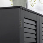 Tall Narrow Bathroom Storage Cabinet - 71.75"H - MDF - Adjustable Shelf - Magnetic Doors - Anti-Tip - 132 lbs Capacity - 23.5"W x 11.75"D - Multi-Purpose