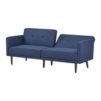 Convertible Sofa Bed 76"W, 3-Seat with Split Back, Removable Arms, Pine Wood Frame, Polyester