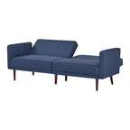 Convertible Sofa Bed 76"W, 3-Seat with Split Back, Removable Arms, Pine Wood Frame, Polyester