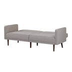 Convertible Sofa Bed 76"W, 3-Seat with Split Back, Removable Arms, Pine Wood Frame, Polyester