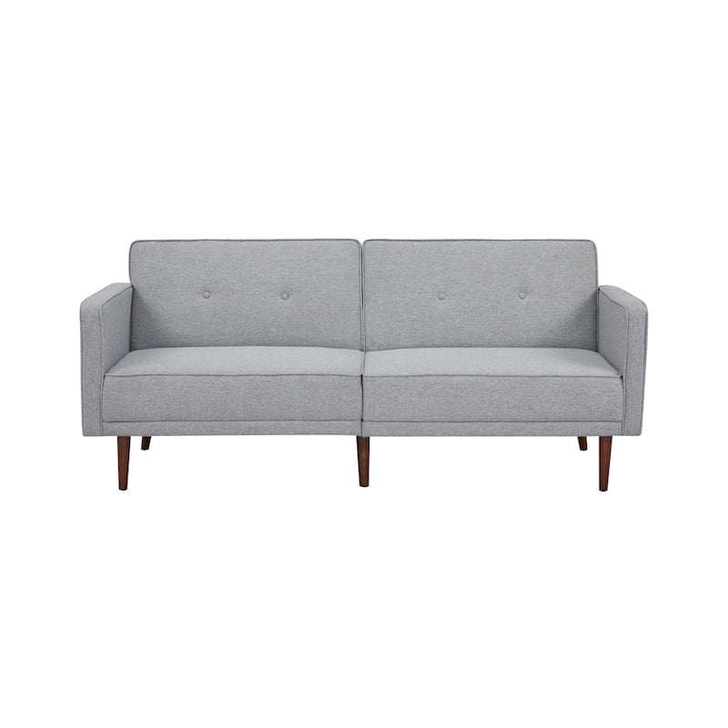 Convertible Sofa Bed 76"W, 3-Seat with Split Back, Removable Arms, Pine Wood Frame, Polyester