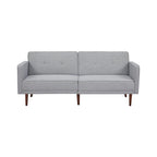 Convertible Sofa Bed 76"W, 3-Seat with Split Back, Removable Arms, Pine Wood Frame, Polyester