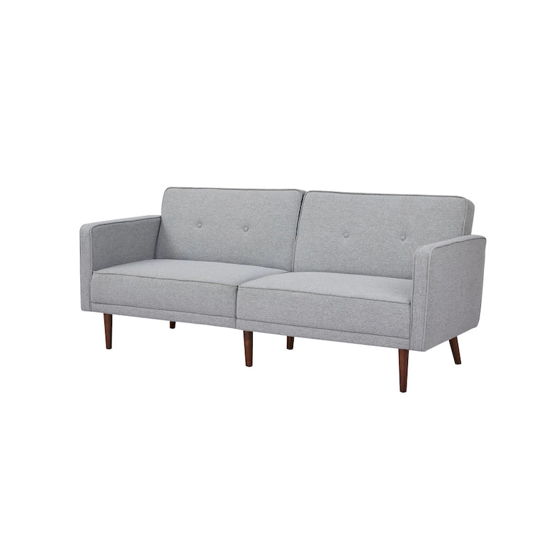 Convertible Sofa Bed 76"W, 3-Seat with Split Back, Removable Arms, Pine Wood Frame, Polyester