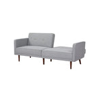 Convertible Sofa Bed 76"W, 3-Seat with Split Back, Removable Arms, Pine Wood Frame, Polyester