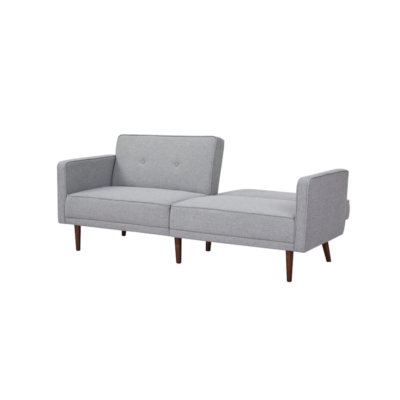 Convertible Sofa Bed 76"W, 3-Seat with Split Back, Removable Arms, Pine Wood Frame, Polyester