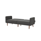 Convertible Sofa Bed 76"W, 3-Seat with Split Back, Removable Arms, Pine Wood Frame, Polyester