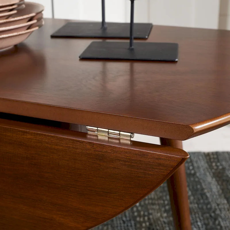 35" Round Folding Dining Table, Space-Saving Collapsible Kitchen Table, 29"H, Versatile Design