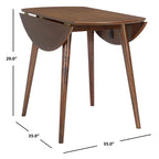 35" Round Folding Dining Table, Space-Saving Collapsible Kitchen Table, 29"H, Versatile Design