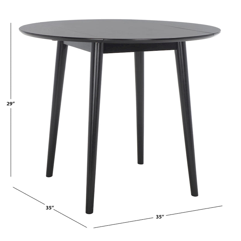 35" Round Folding Dining Table, Space-Saving Collapsible Kitchen Table, 29"H, Versatile Design
