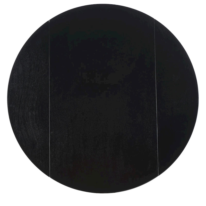 35" Round Folding Dining Table, Space-Saving Collapsible Kitchen Table, 29"H, Versatile Design