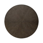 5-Piece Dining Set with Extendable Pedestal Table & 4 Upholstered Chairs, Rubberwood, Espresso Finish