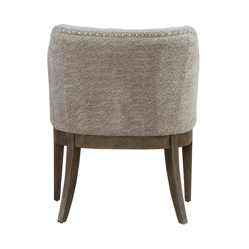 5-Piece Dining Set with Extendable Pedestal Table & 4 Upholstered Chairs, Rubberwood, Espresso Finish