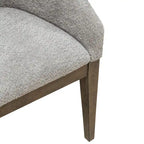 5-Piece Dining Set with Extendable Pedestal Table & 4 Upholstered Chairs, Rubberwood, Espresso Finish